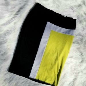 Blocky office pencil skirt